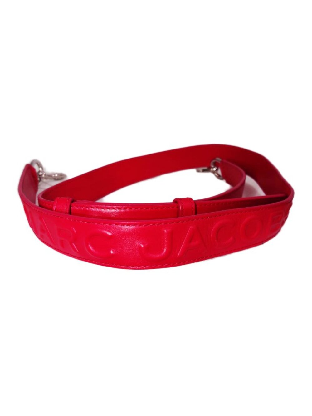 Marc Jacobs Fuchsia Embossed Monogram Leather Shoulder Bag Strap